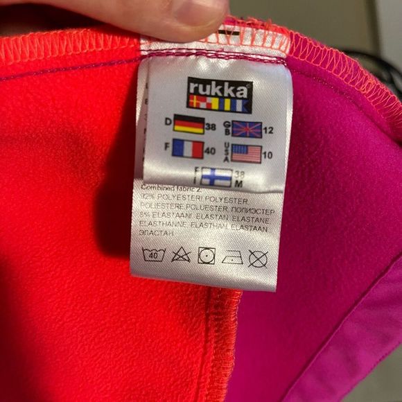Rukka Ski Snowboard Base Layer Jacket Pink Size M - Picture 8 of 11